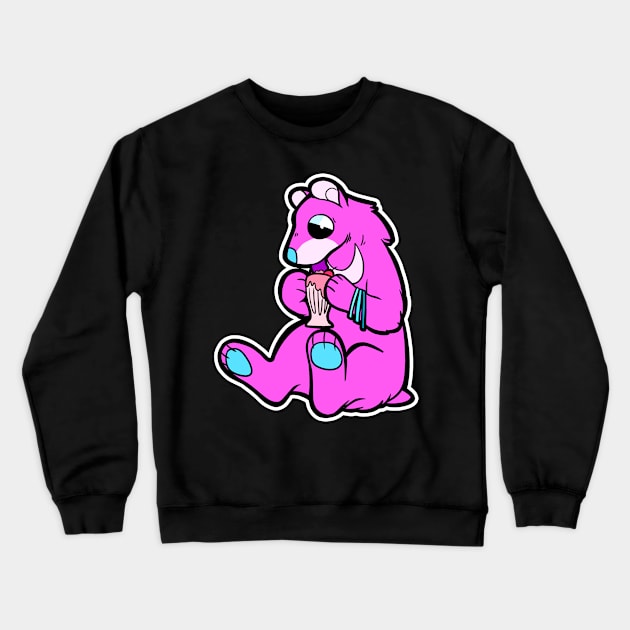 Rad Moon Bear Crewneck Sweatshirt by arkay9